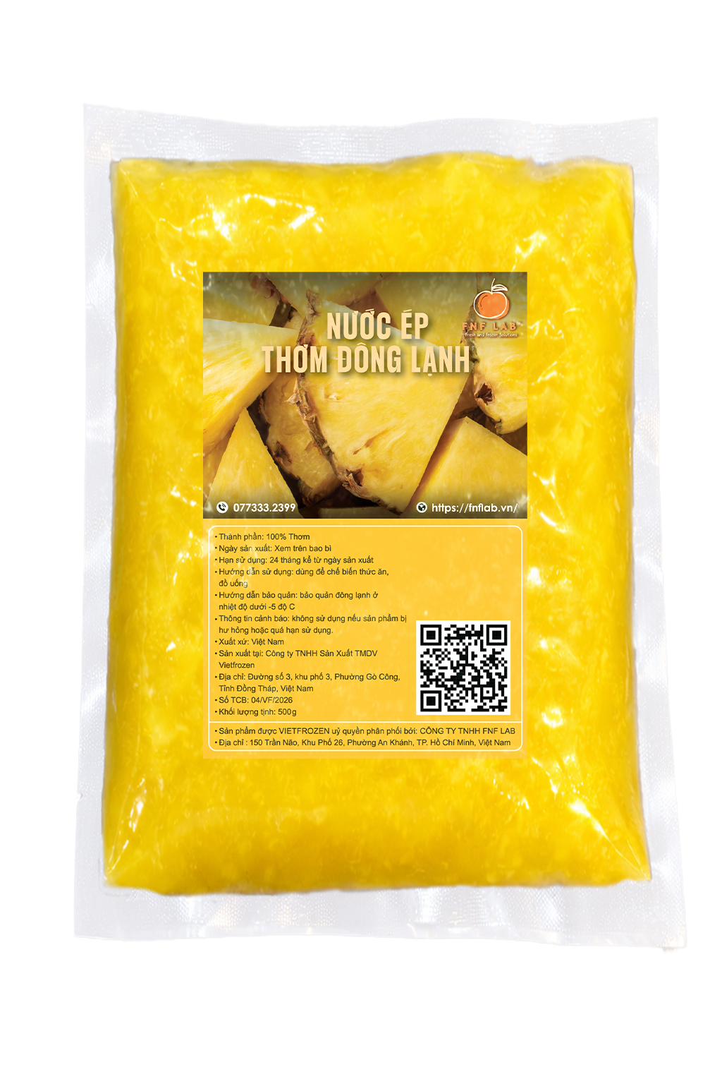Nước ép Thơm đông lạnh