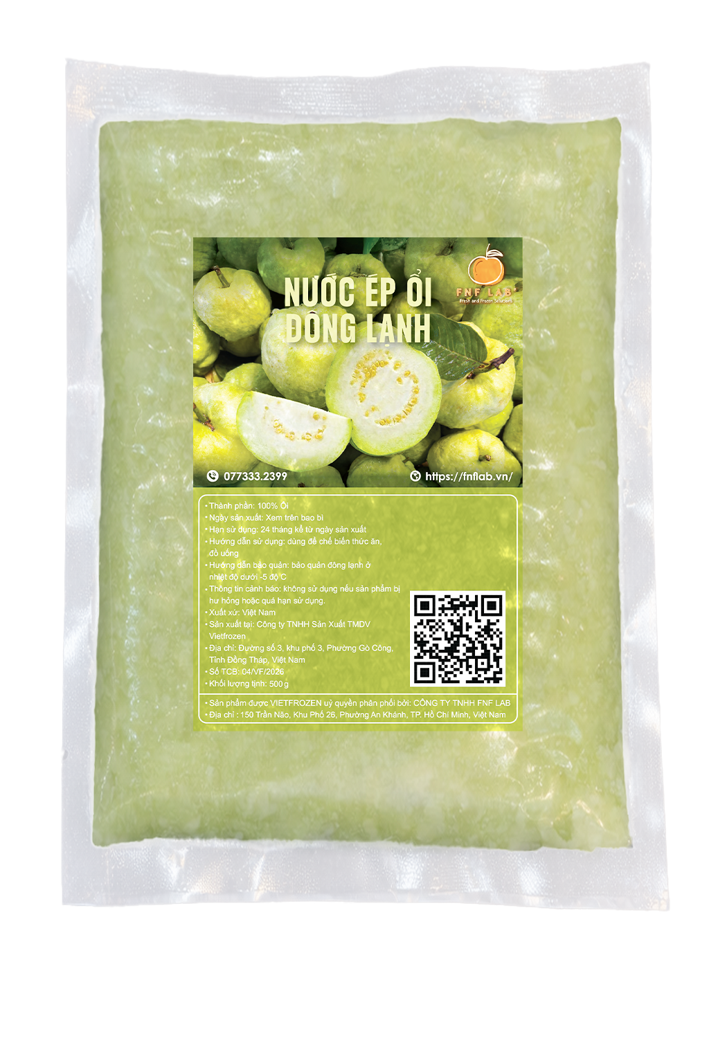 Nước ép Ổi đông lạnh
