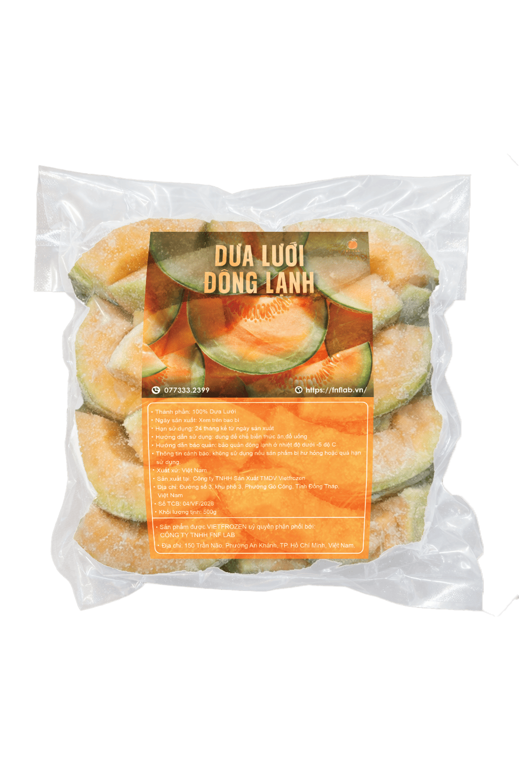 Dưa lưới đông lạnh