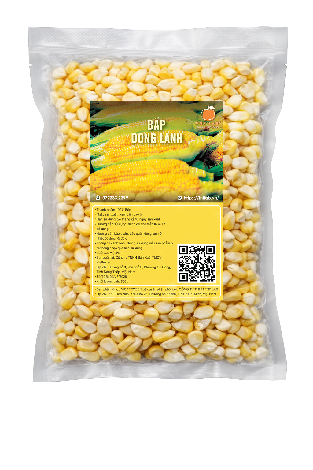 Bắp tách hạt đông lạnh