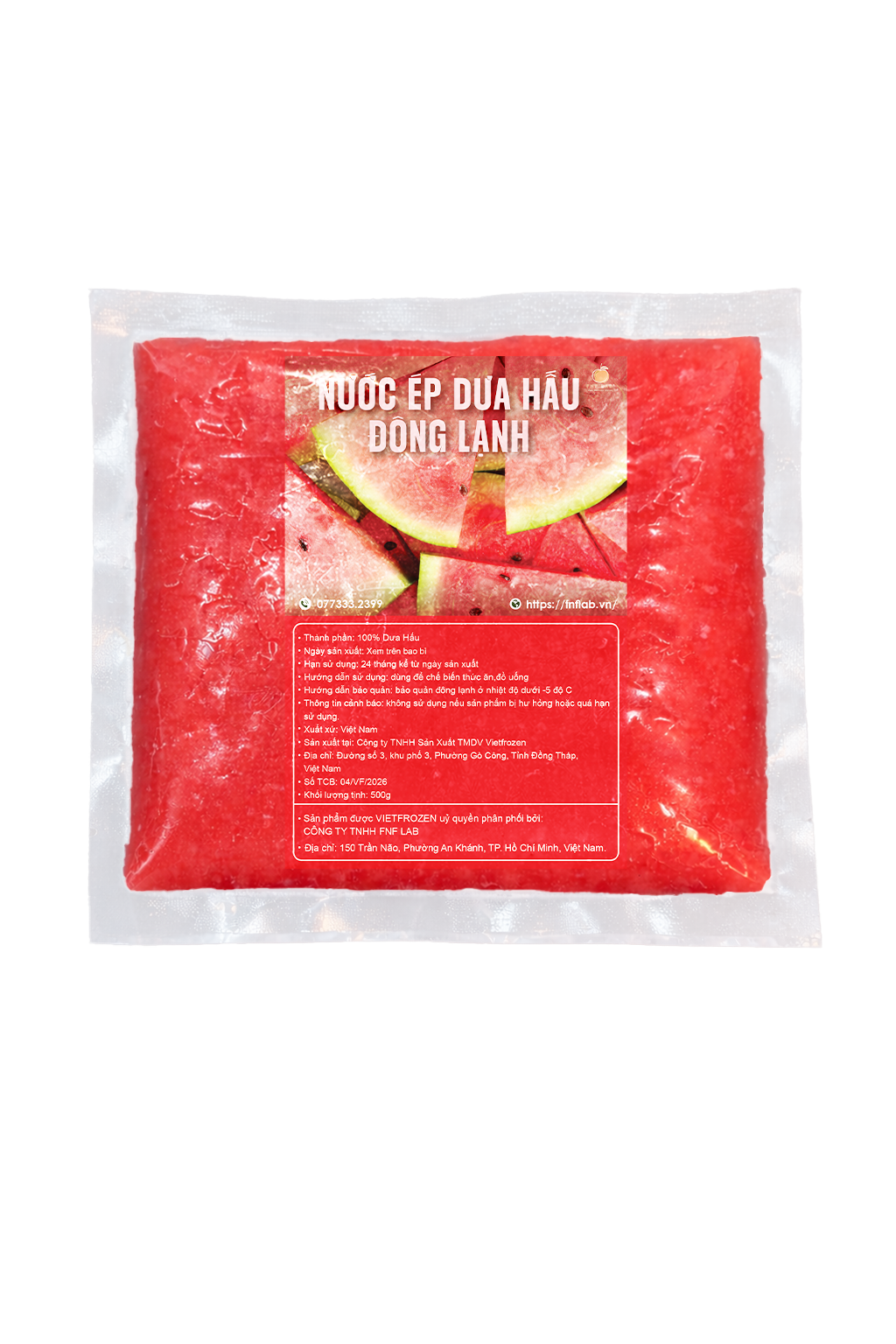 Nước ép Dưa hấu đông lạnh
